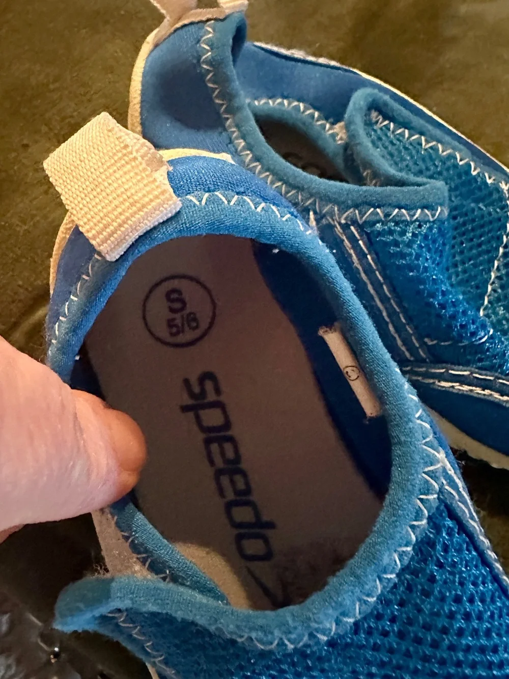 Speedo Kids Blue Slip-On / Velcro closure, Mesh Water Shoes